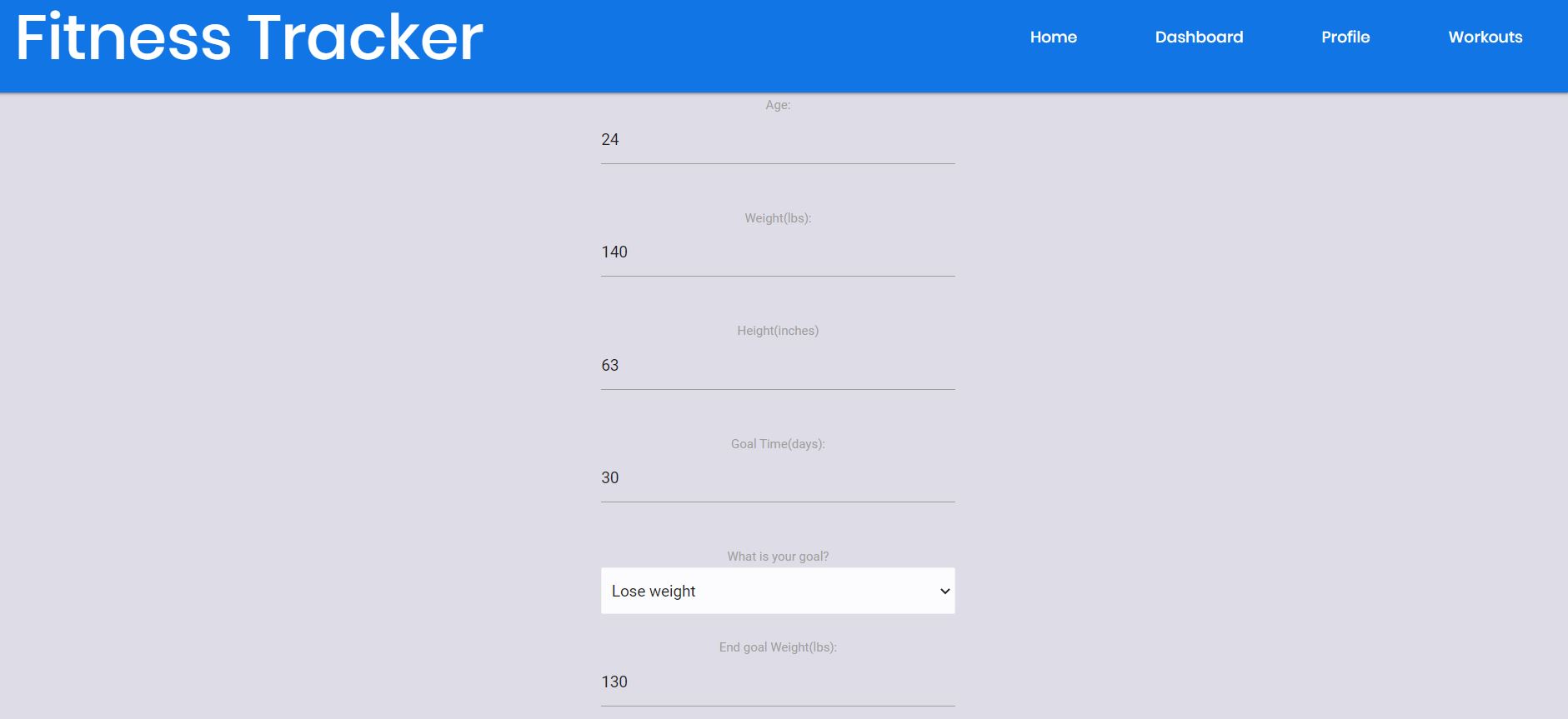 GitHub - evandev01/fitness-tracker: Application for setting and ...