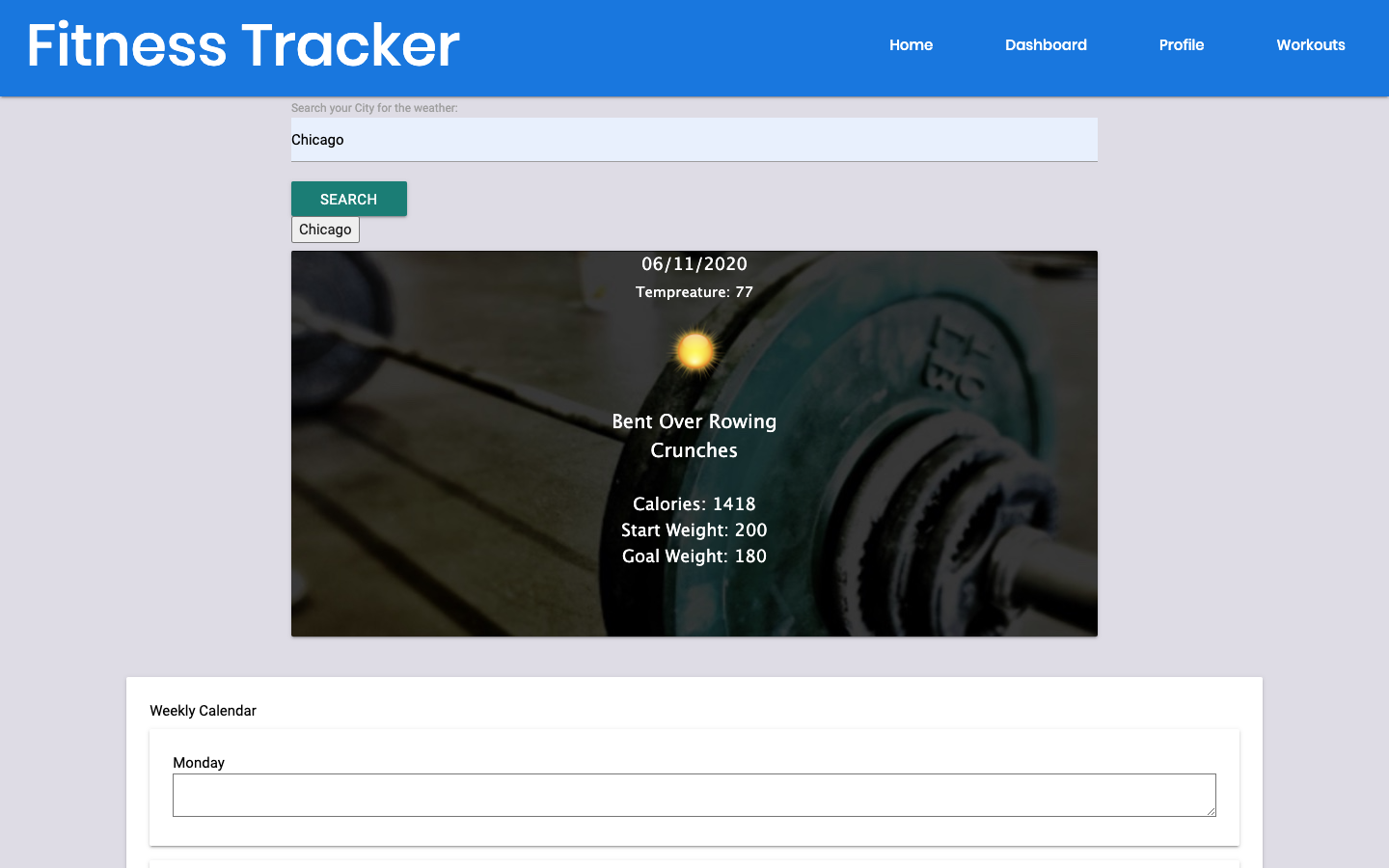 GitHub - evandev01/fitness-tracker: Application for setting and ...