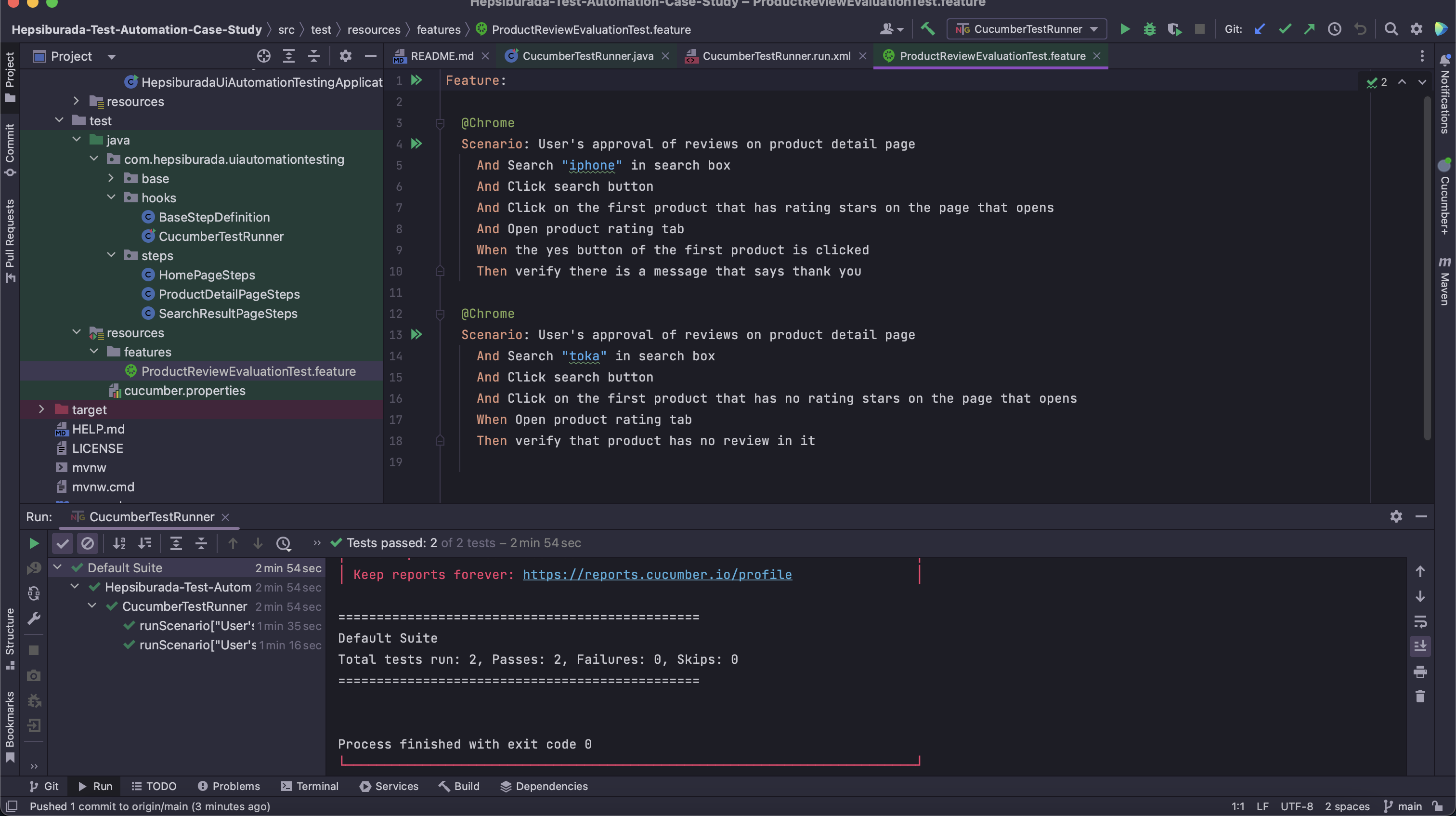 GitHub haticedagli/HepsiburadaTestAutomationCaseStudy