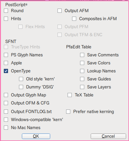 Cant export font after adding 600 calt substitutions · Issue #4543 ...