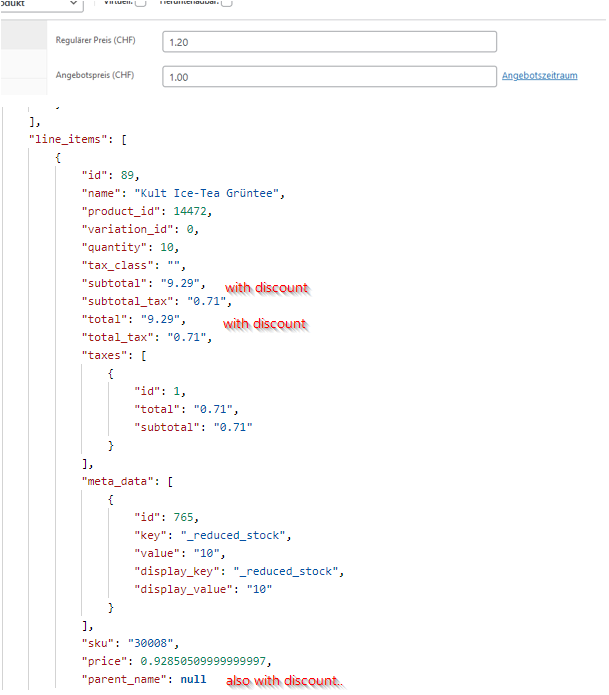 Order API: Product Discounts are not shown in Line-Items · Issue #30308 ...