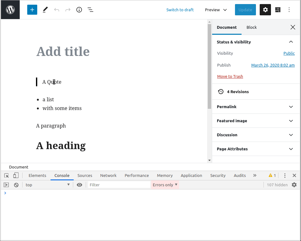 block preview throws error / fails · Issue #21018 · WordPress/gutenberg ...