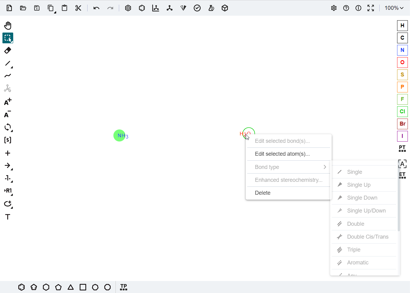 Right click menu shown for highlighted Functional Group instead of ...