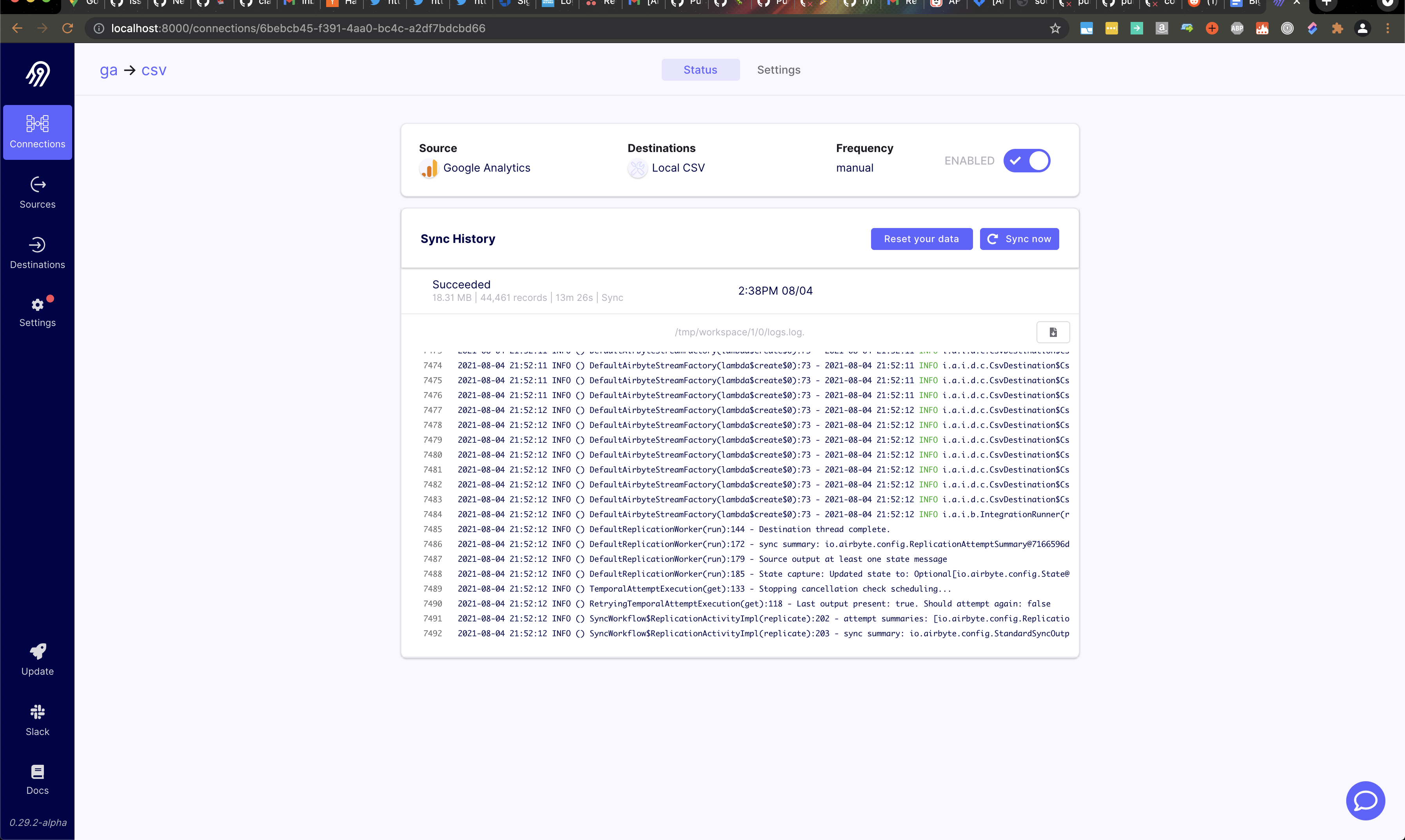 use the full width of the screen when displaying logs in the UI · Issue
