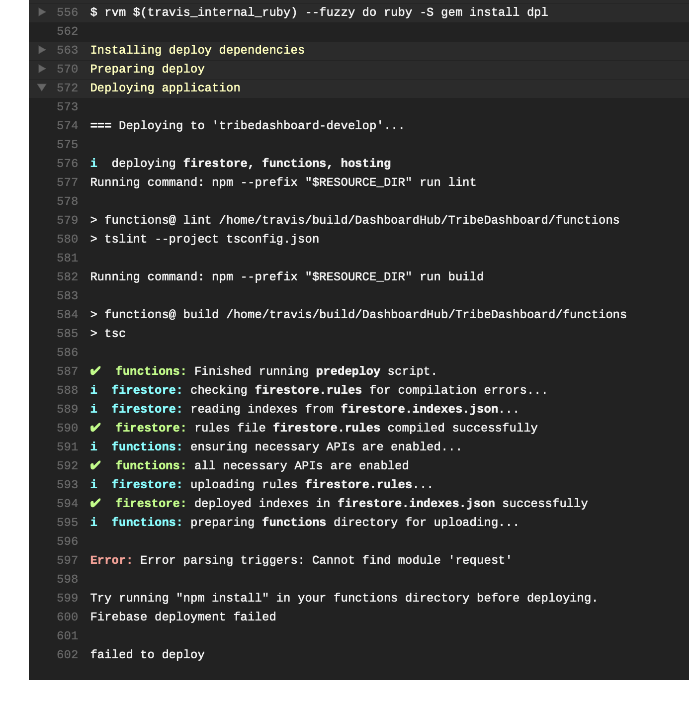 CI deployment failing due to missing `request` · Issue #79 ...