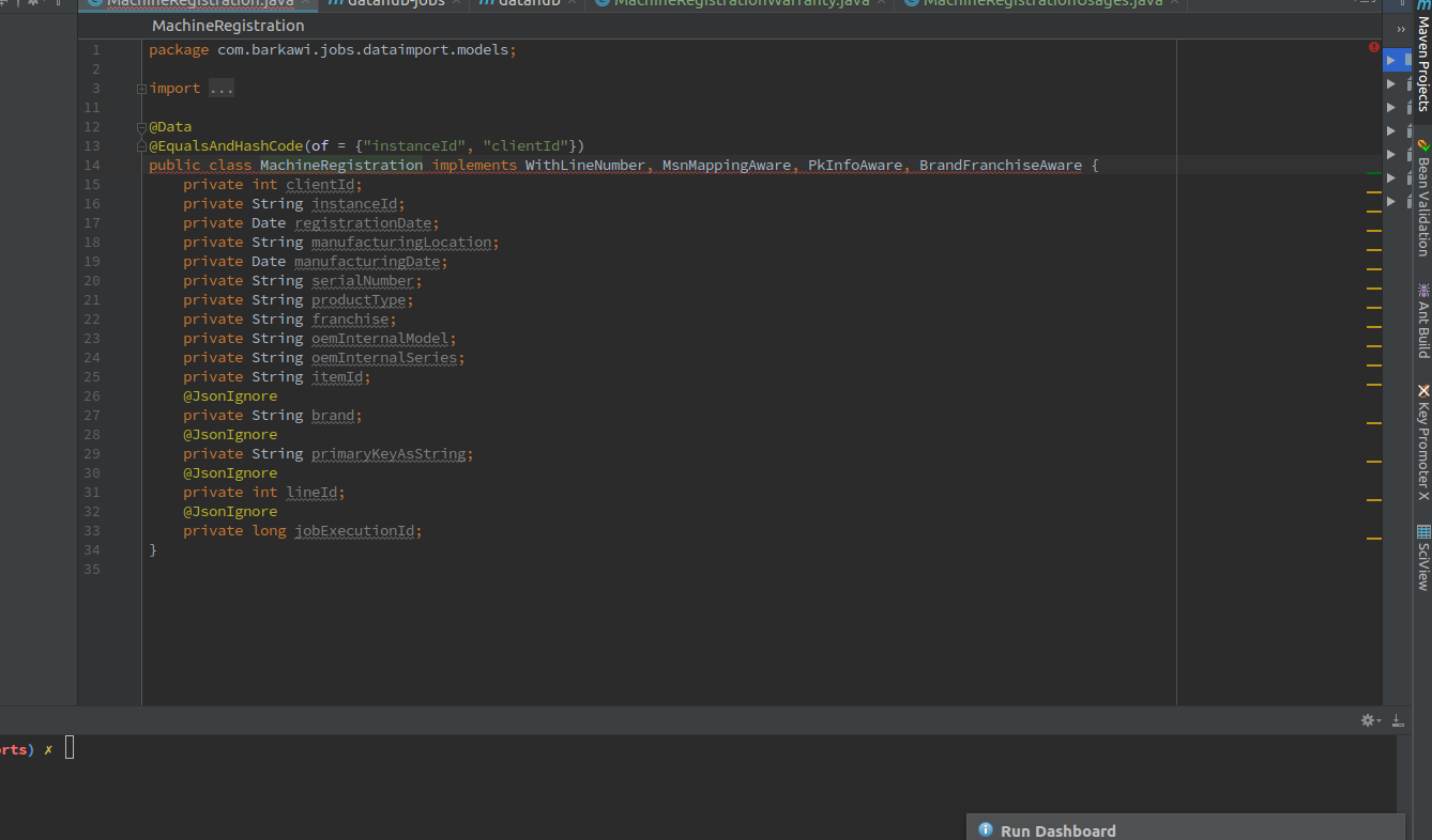 By some some reason class mark as not implemented interface but build ...