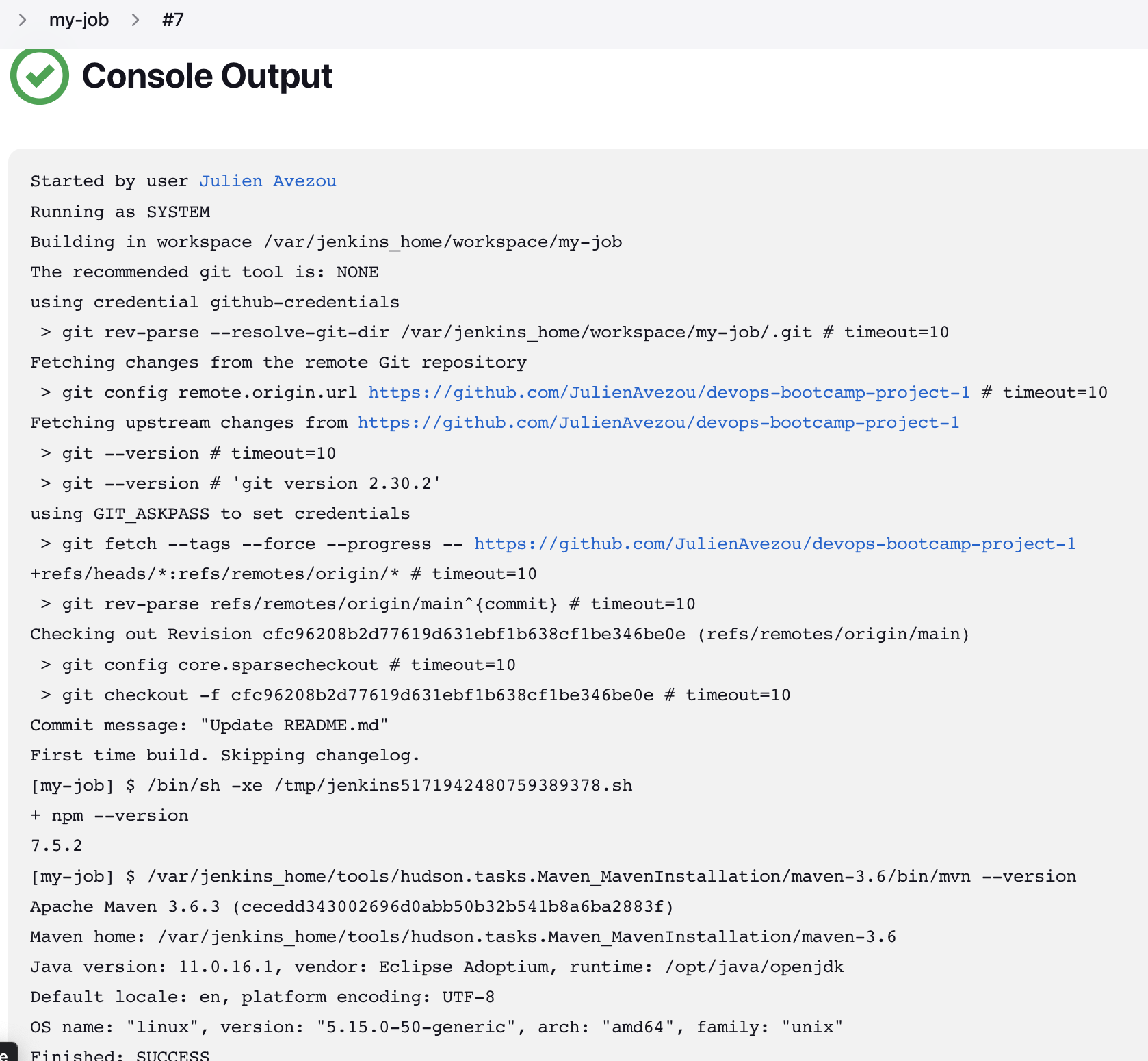 GitHub - JulienAvezou/devops-bootcamp-project-4: Demo for Module 8: CI ...