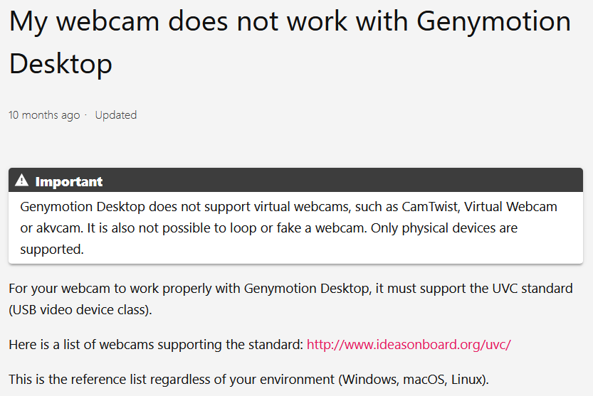 Virtual Camera does not work in Genymotion · Issue 4179 · obsproject