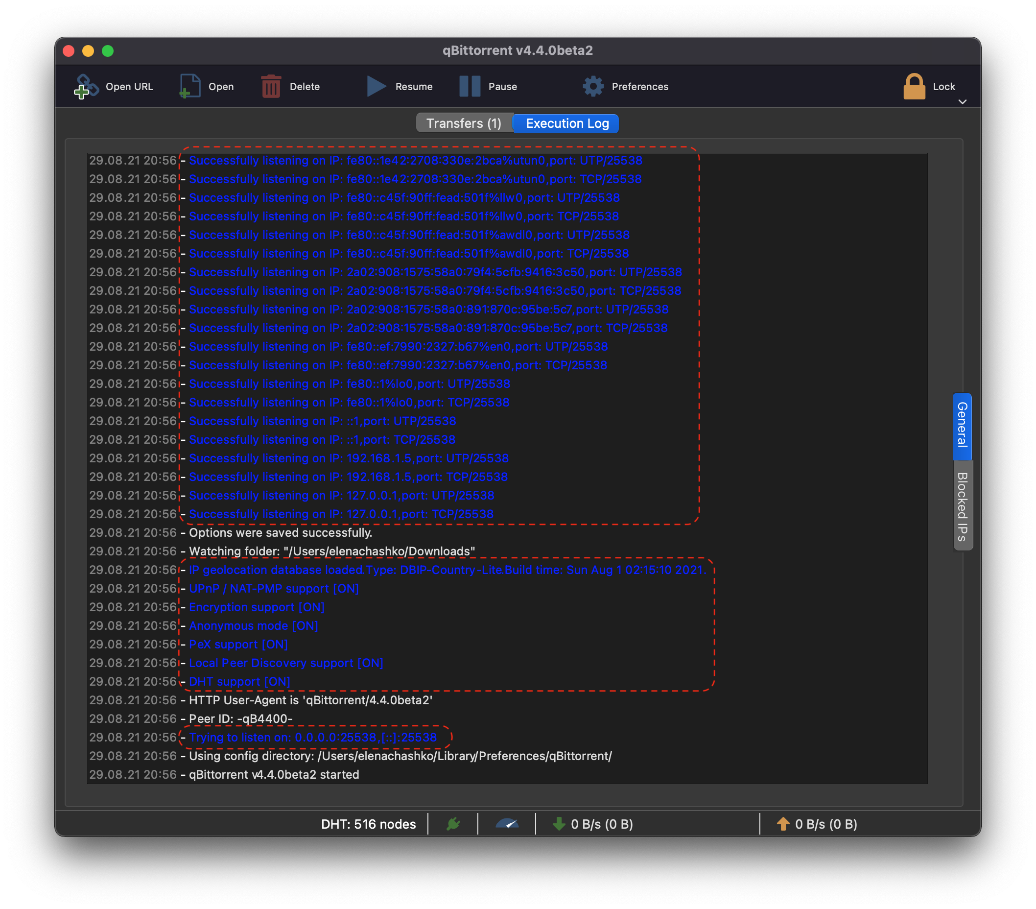 Poor readability of text in Execution Log with a dark theme in macOS ...