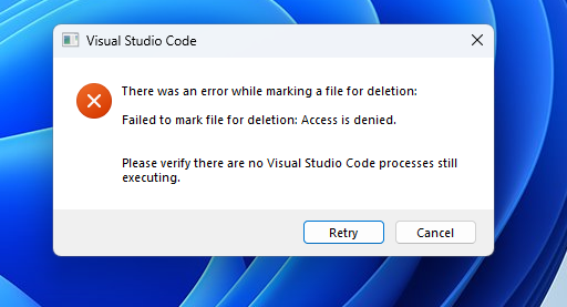 Auto-update on close fails on Windows · Issue #173355 · microsoft ...