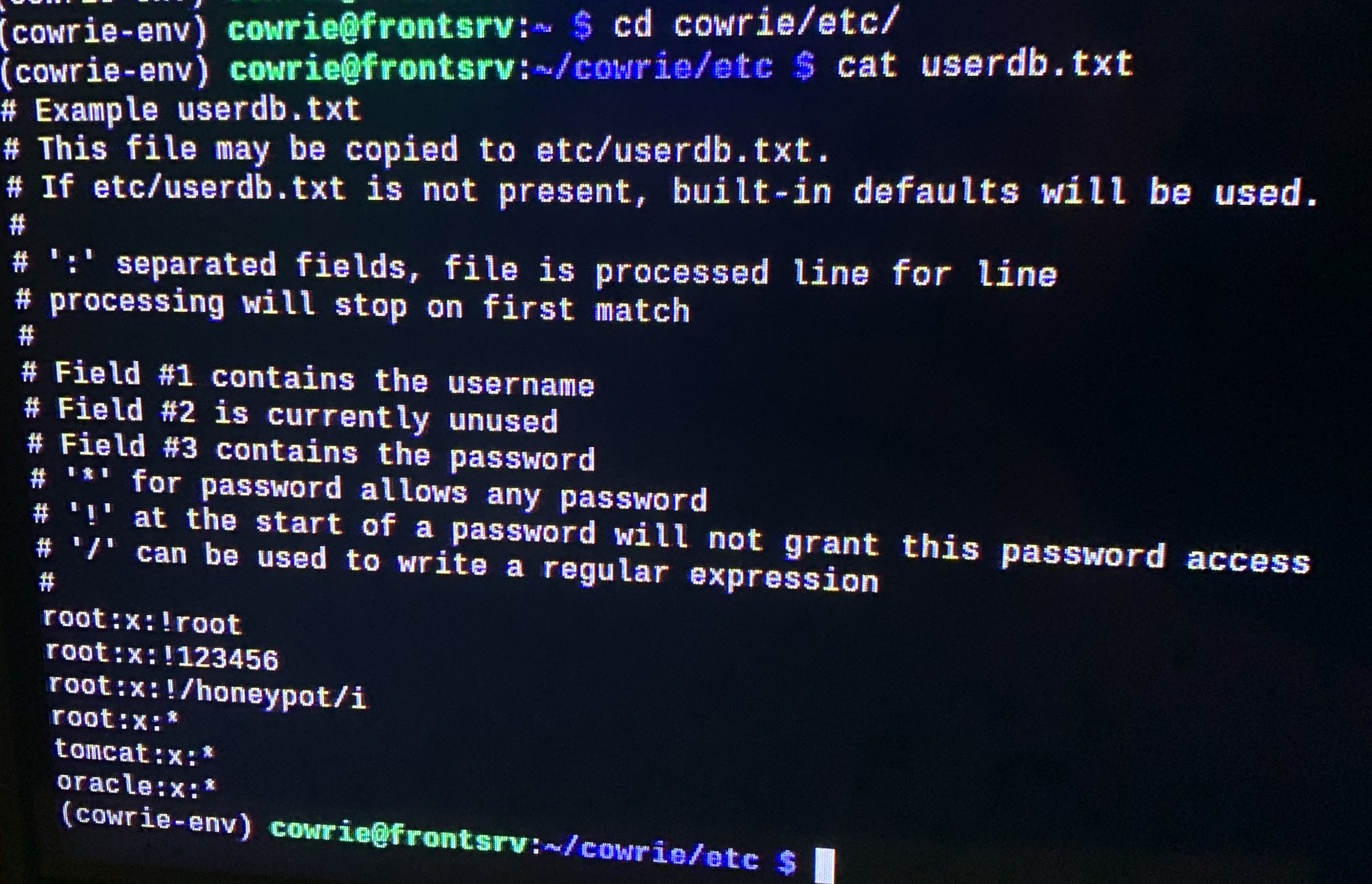 userdb not checked · Issue #1320 · cowrie/cowrie · GitHub