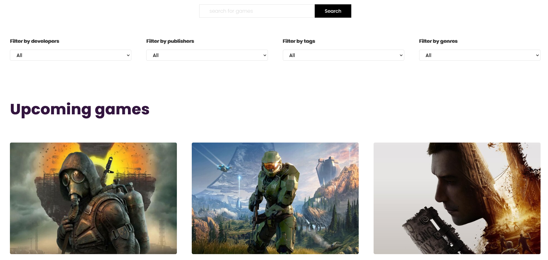 GitHub - Ermal45/game-discovery: Web app about games