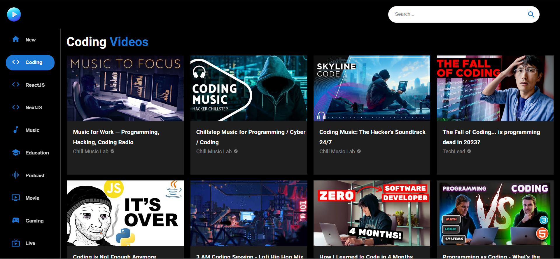 GitHub - Krushna-Kulkarni/streamr: A video streaming website.