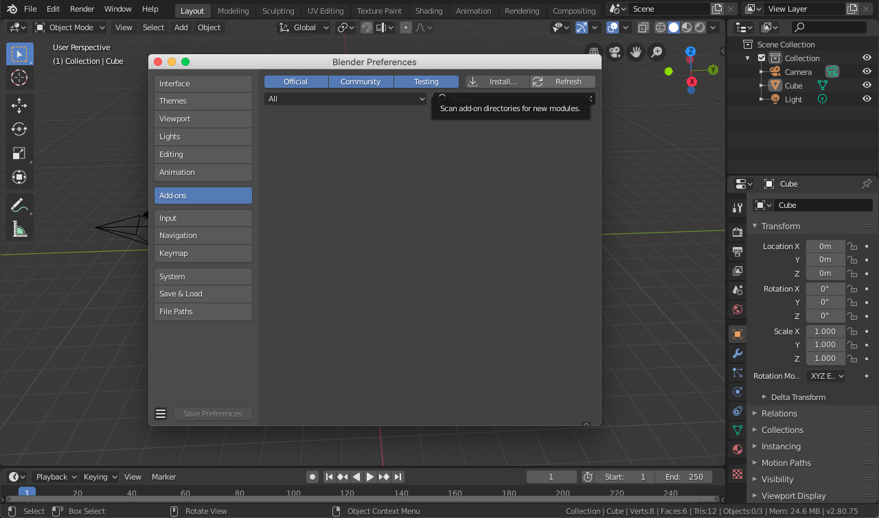 Rigacar Add-on doesn't appear despite having downloaded it multiple ...