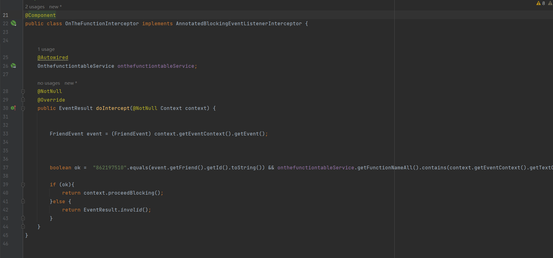 实现 AnnotationEventFilterFactory 的时候 无法在内部类中注入组件 · Issue #543 · simple ...