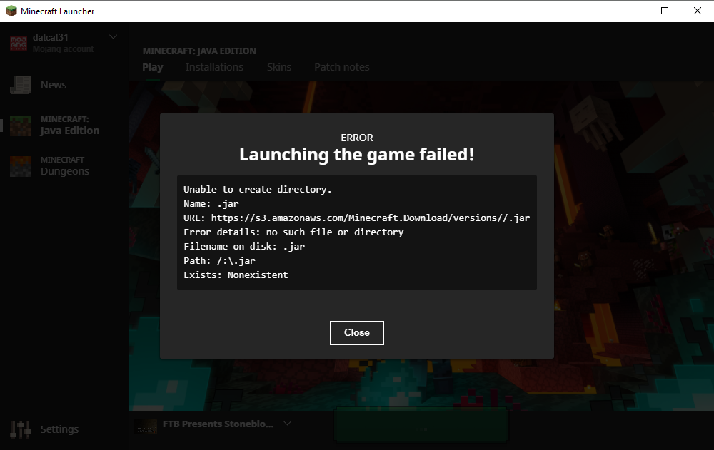 [Bug] Launcher Crashing · Issue #381 · FTBTeam/FTB-App · GitHub