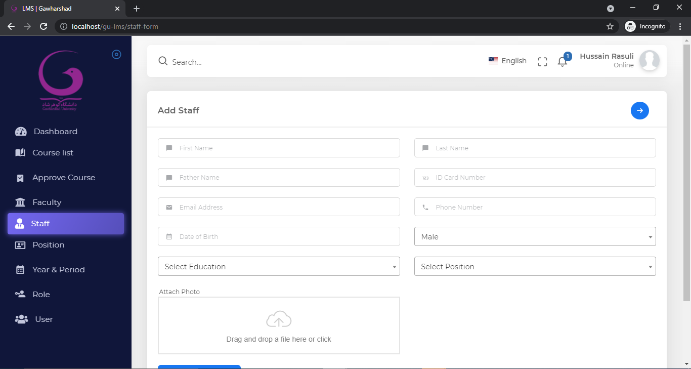 GitHub - HussainRasuli/Learning_Management_System: This is my ...