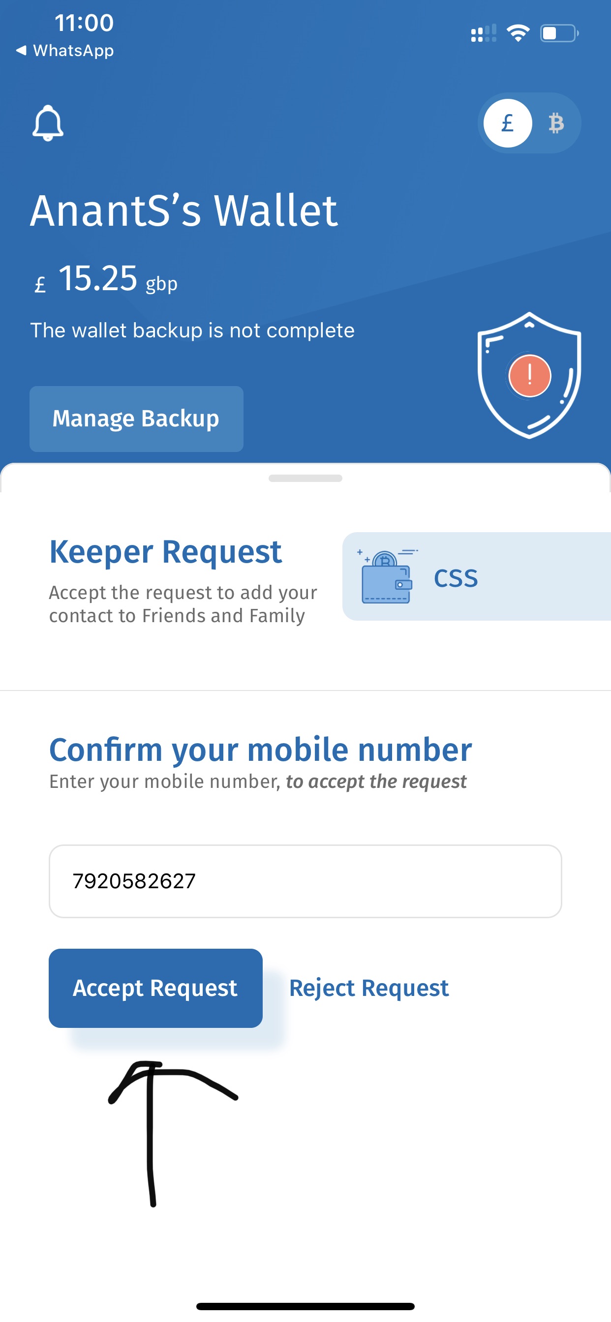 Button response while accepting request. · Issue #1198 · bithyve ...