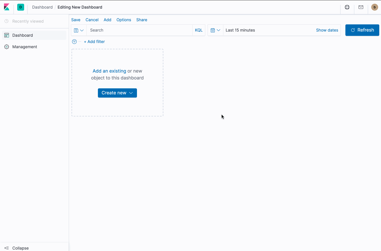 Dashboard displays create buttons when user isn't authorized to create any embeddables · Issue
