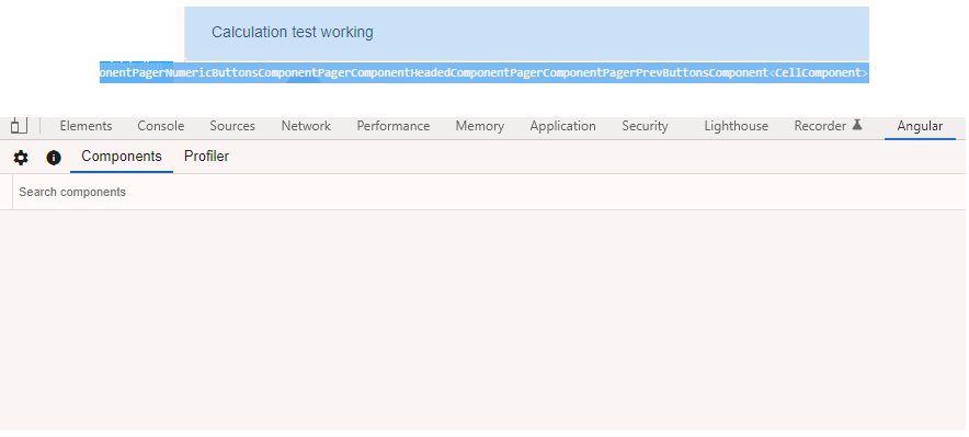 In developer tools > Angular there is no data in component tree section ...