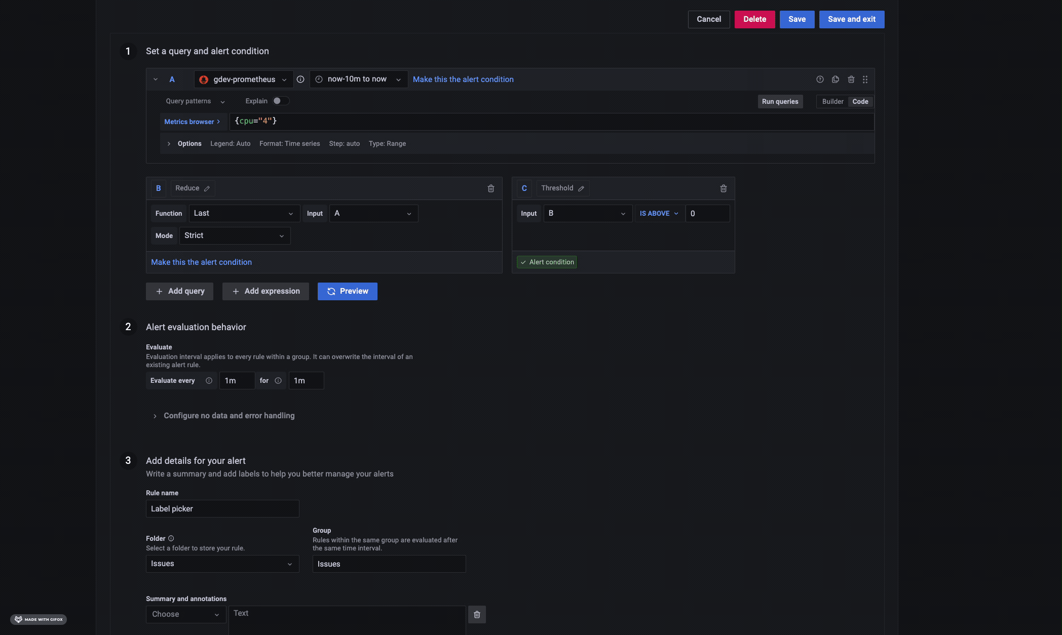 [Alerting] replace label inputs with dropdowns by VikaCep · Pull