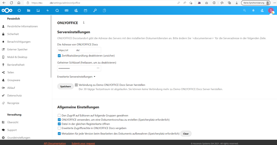 Cannot load documents · Issue #688 · ONLYOFFICE/onlyoffice-nextcloud ...