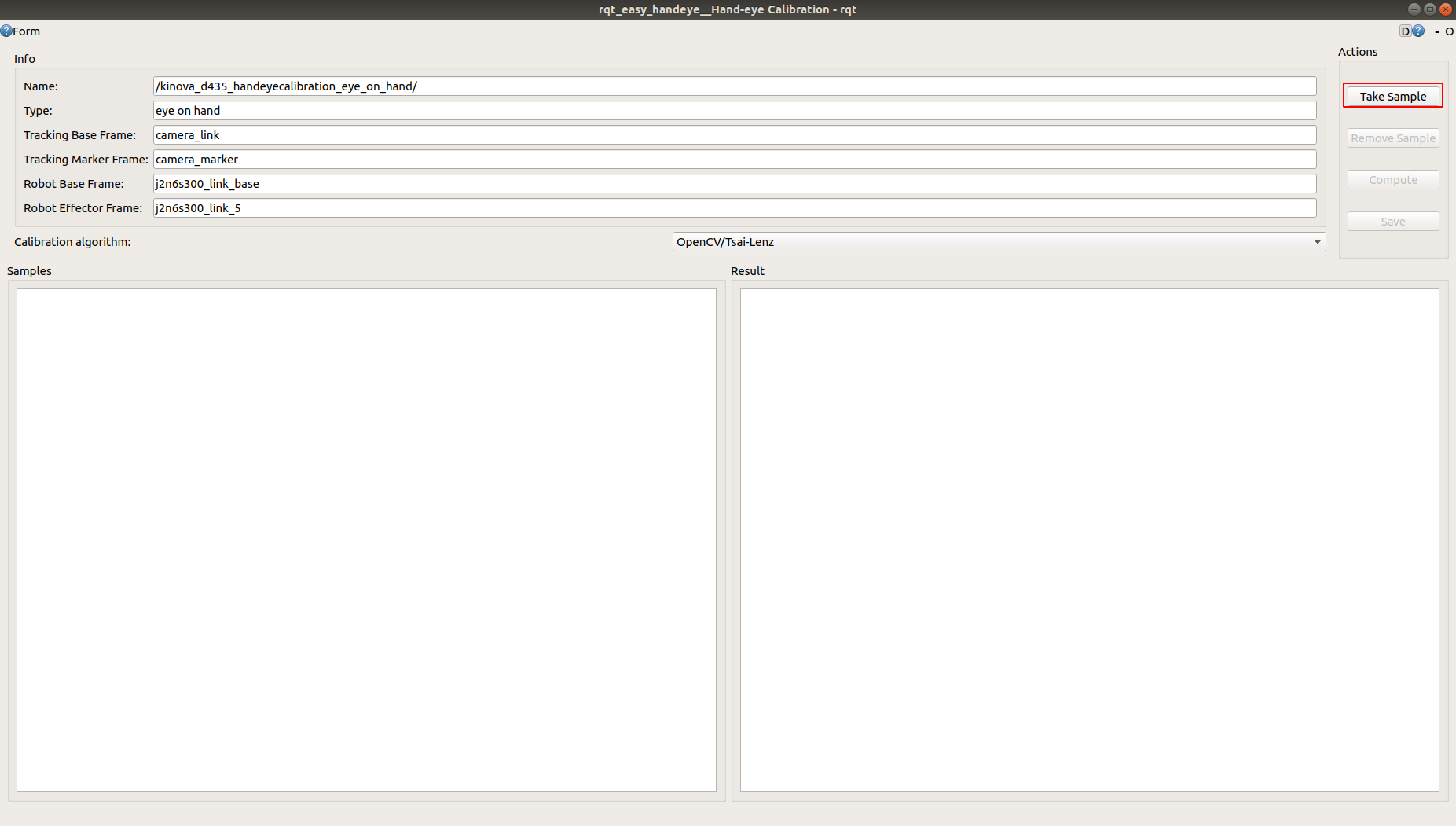 click on "Take Sample" Error:the rqt just vanished · Issue #81 · IFL ...