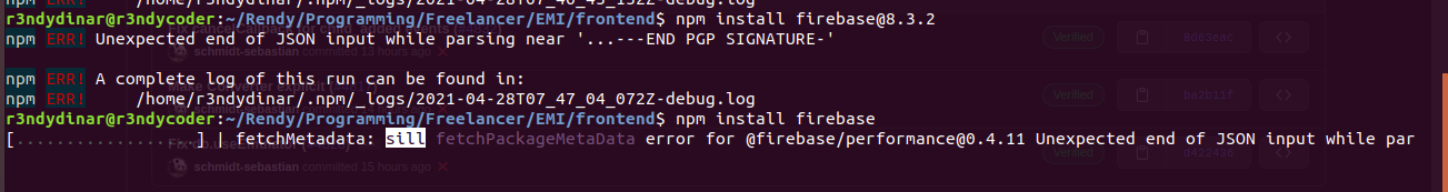 Error Install Firebase · Issue #4843 · firebase/firebase-js-sdk · GitHub
