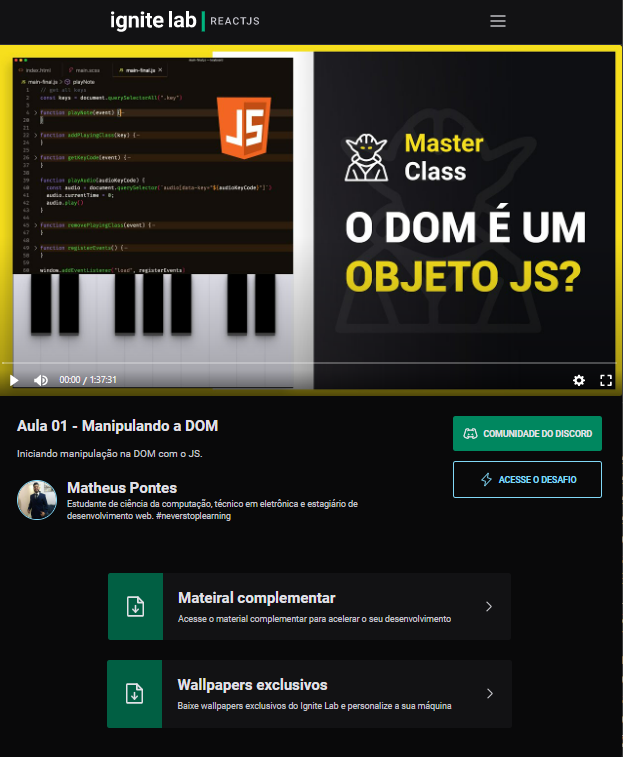 GitHub - Matheus-Pontes/IgniteLab-02: Ignite lab 02, plataforma de ...