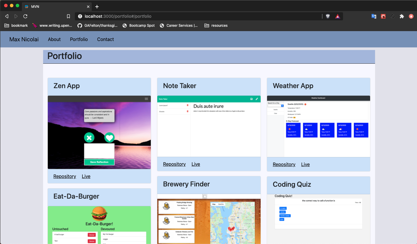 GitHub - mavn2/react_portfolio: A personal portfolio page built with React.