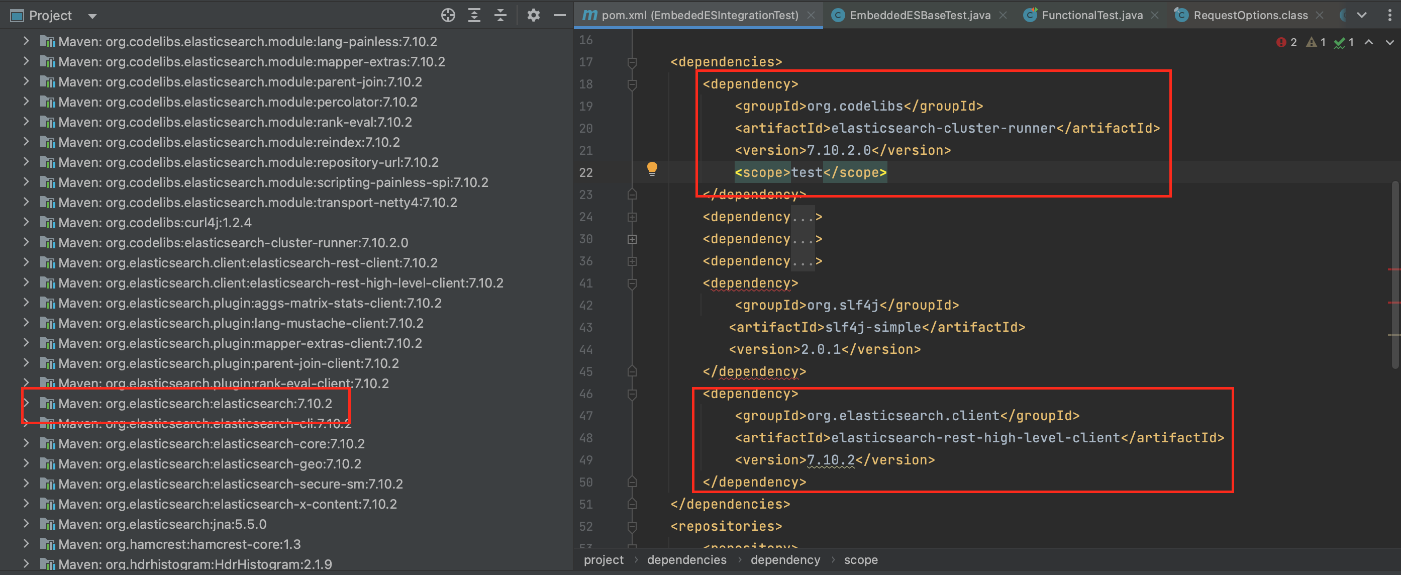 keep the version elasticsearch version be same