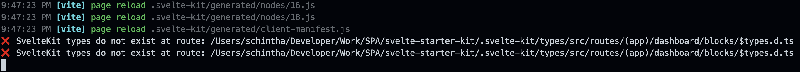 SvelteKit types do not exist at route error · Issue #733 ...