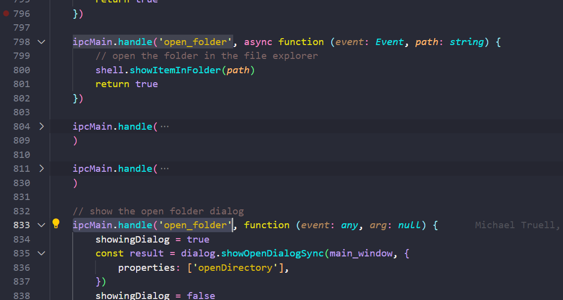 Open Folder doesn't work in fresh setup (main branch) · Issue 195