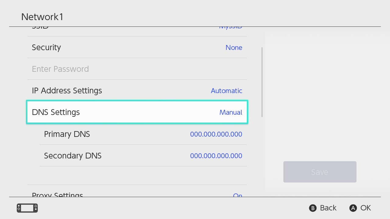 Switch Nested Settings Example
