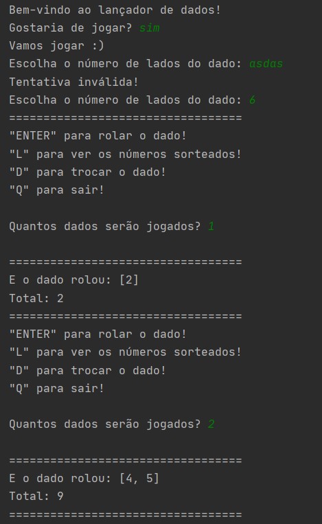 GitHub - gibuselli/dice-roller: Simulador de Dados, feito com Python.