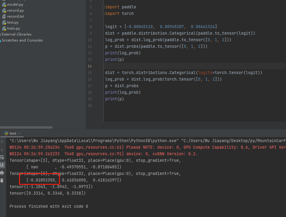 paddle.distribution.Categorical Bug · Issue #50022 · PaddlePaddle ...