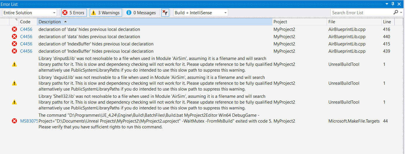 Environment generation issue · Issue #2550 · microsoft/AirSim · GitHub