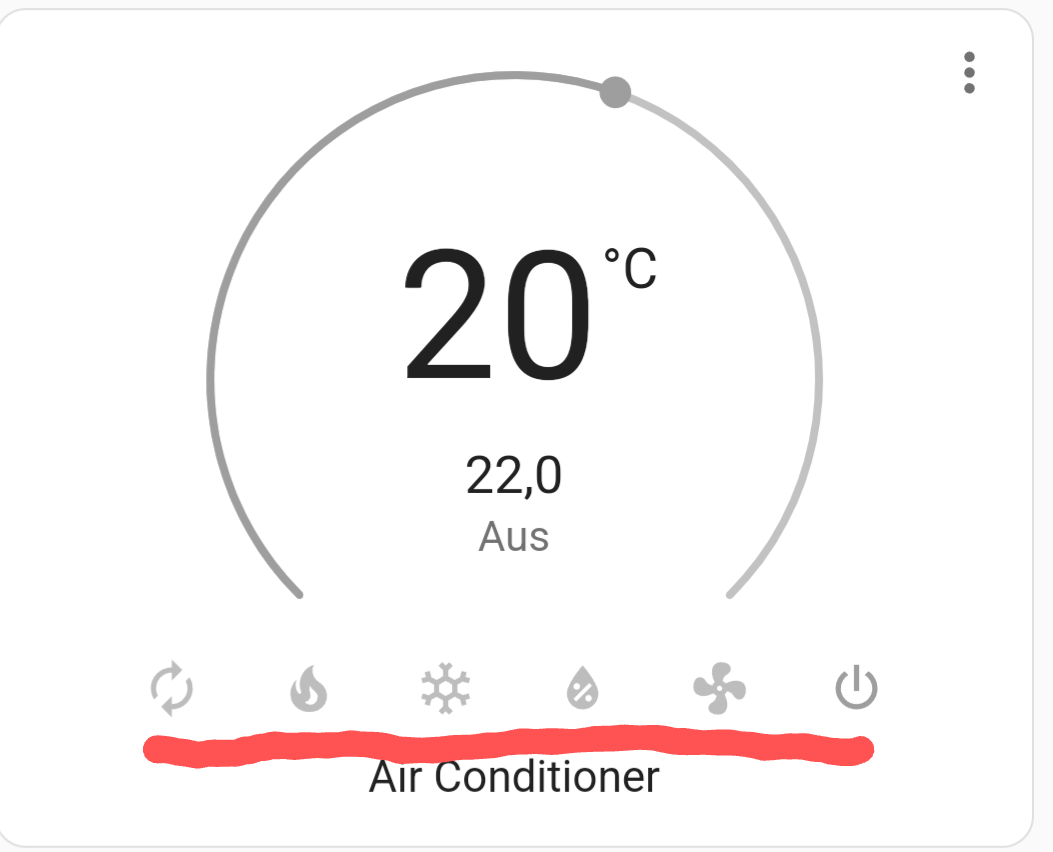 Thermostat for air conditioner with cooling and heating mode · Issue