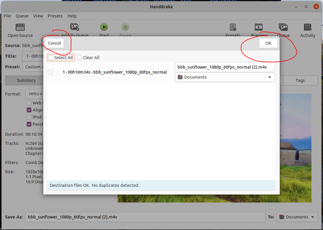 Missing confirmation button preventing me from adding multiple files to
