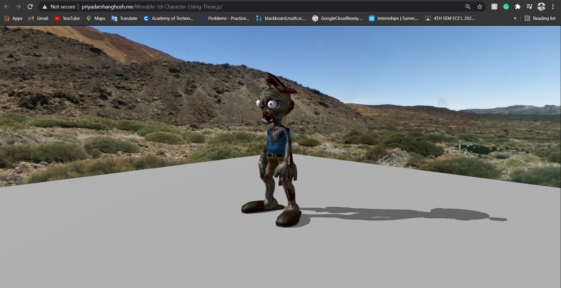 GitHub - Priyadarshan2000/Movable-3d-Character-Using-Three.js