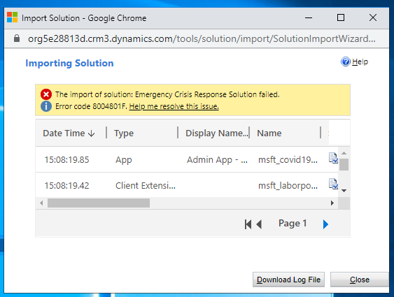 [BUG]: Unable to Import the Solution Error 8004801F · Issue #188 ...