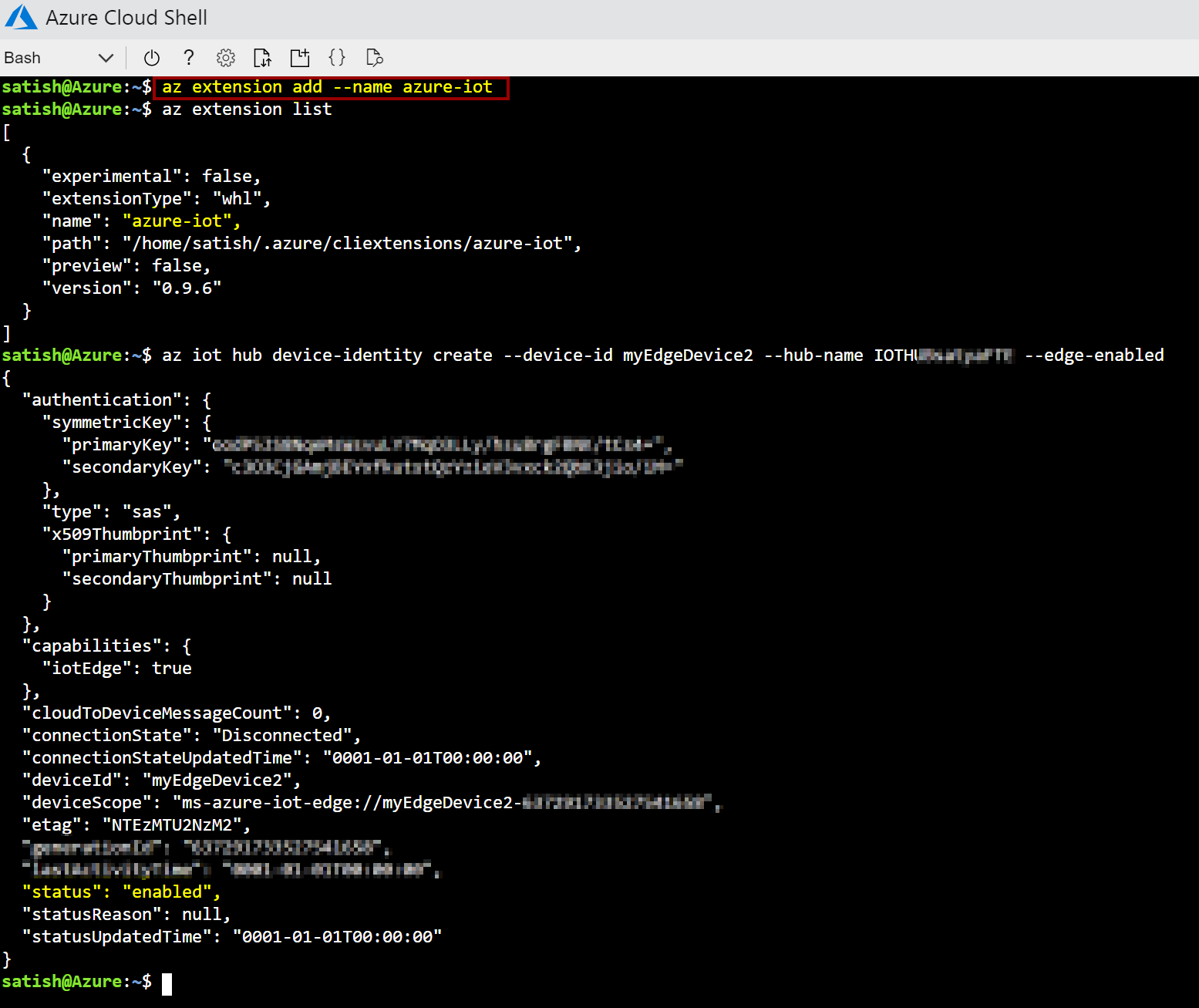 Missing step for azure CLI iot extension · Issue 58200 · MicrosoftDocs