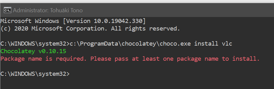 choco uninstall foo gives error "package name is required" · Issue ...