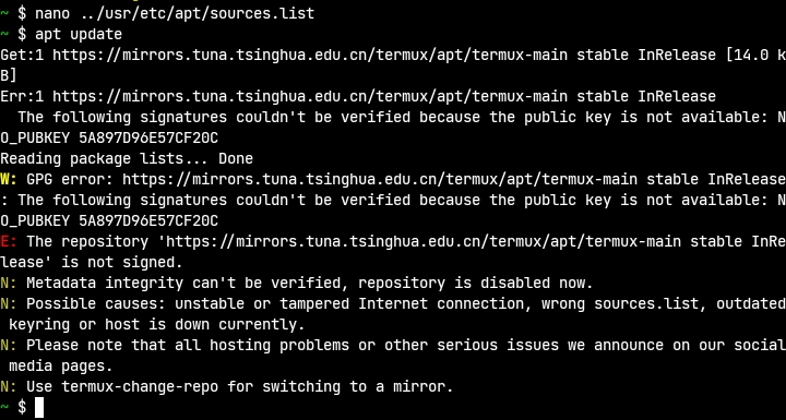 [Bug]: The APT mirror station cannot be replaced · Issue #800 ...
