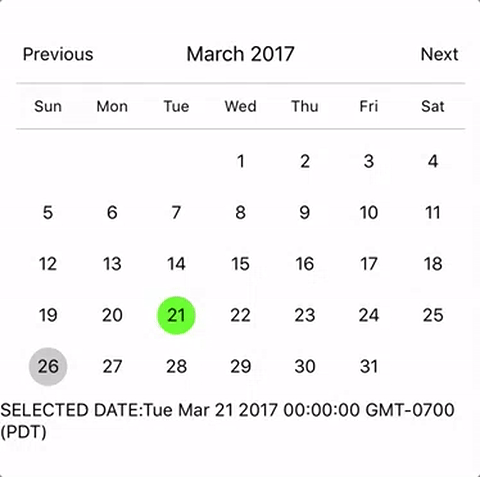 react native calendar picker npm