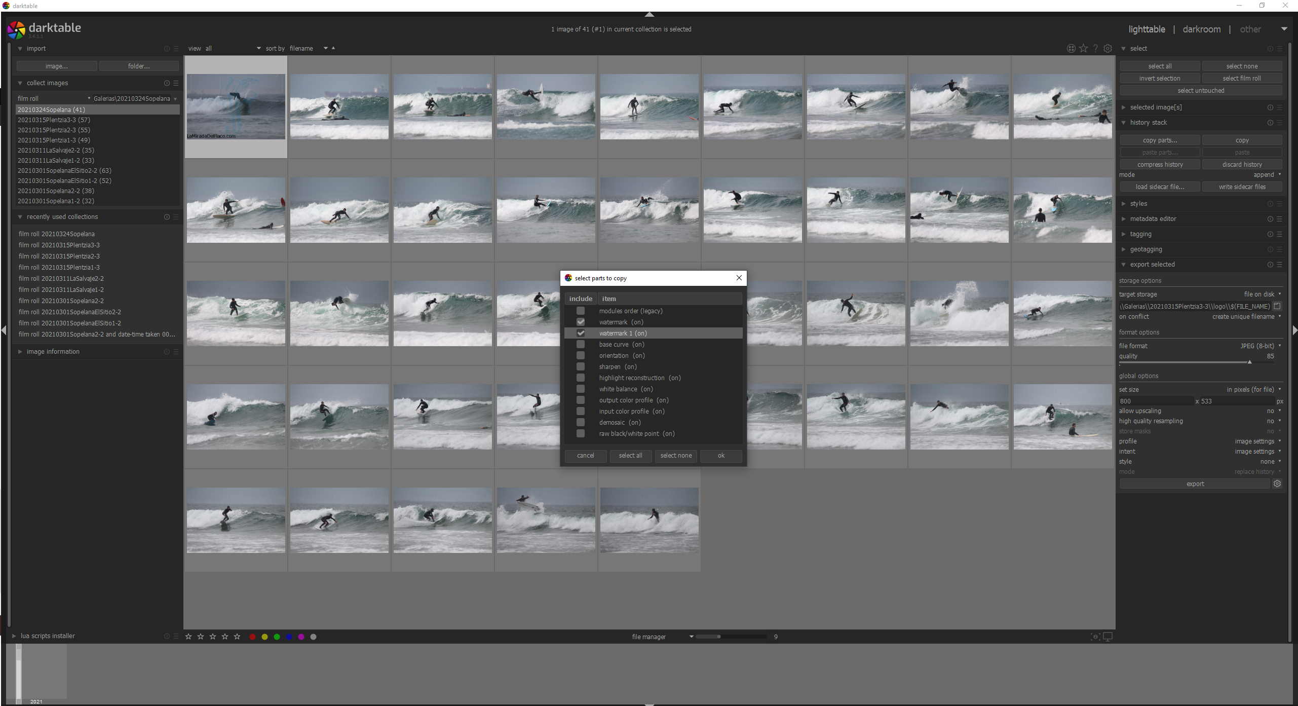 Corrupt images when copy multiple watermarks at the same time. · Issue