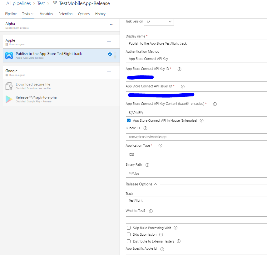 What to Test? Or Release Notes not showing in the App Store · Issue