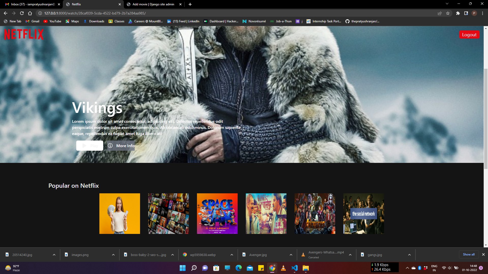 Github Thepratyushranjan Netflix Clone