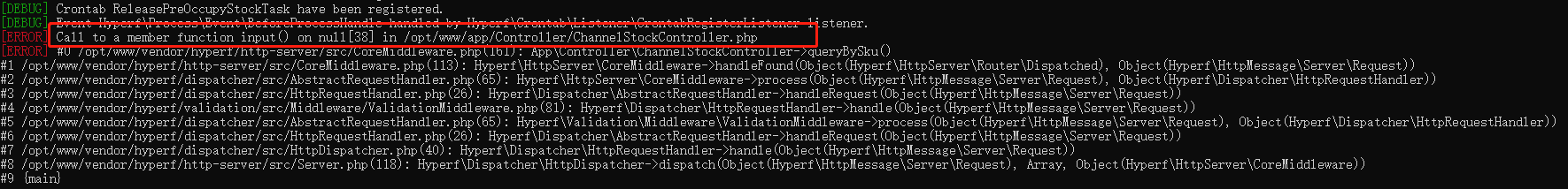 [BUG] request 获取参数报错 · Issue #2409 · hyperf/hyperf · GitHub