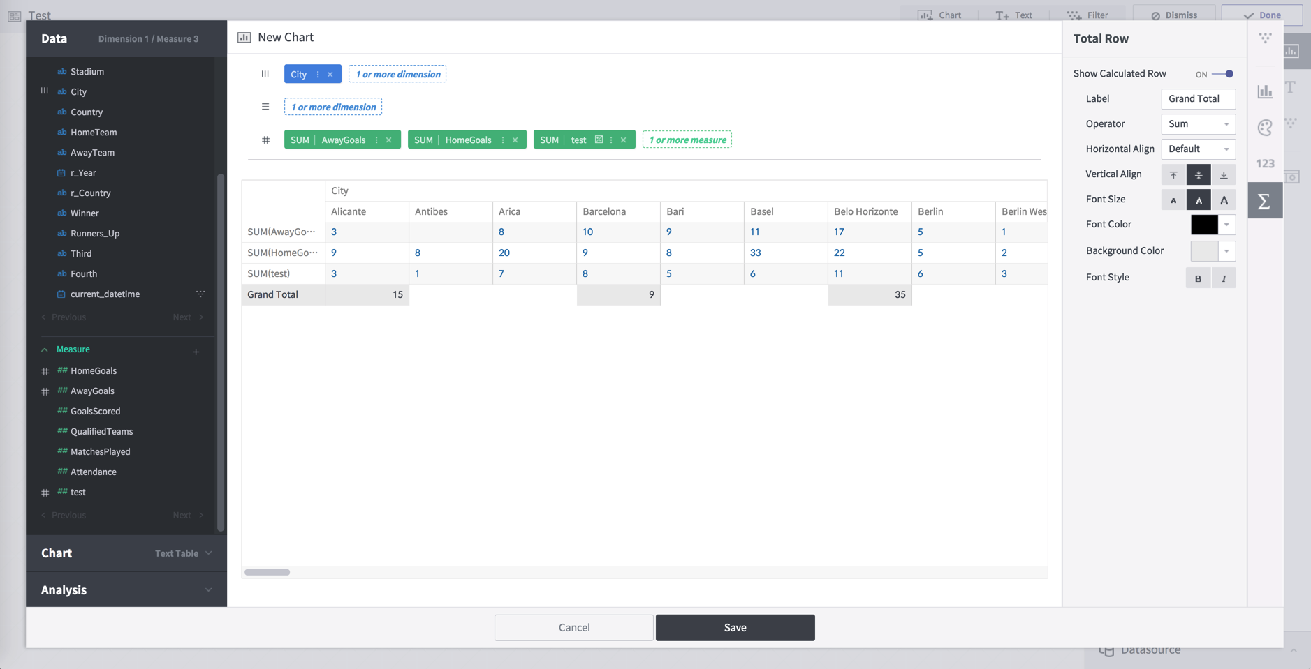 Error display for calculated row on text table(grid) · Issue #158 ...
